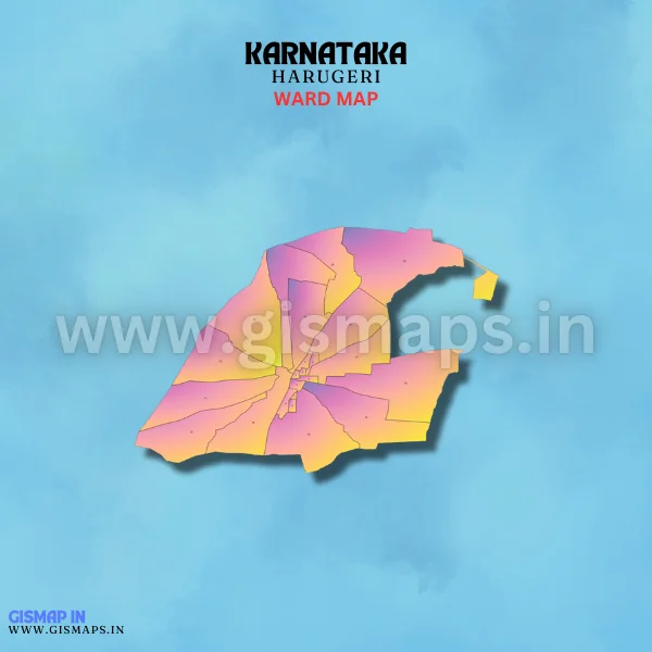 Harugeri Ward Map (Karnataka)